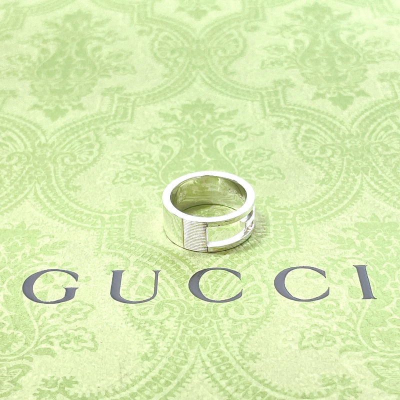 GUCCI Ring Branded Cutout G Silver925 #11(JP Size) Silver Women Used