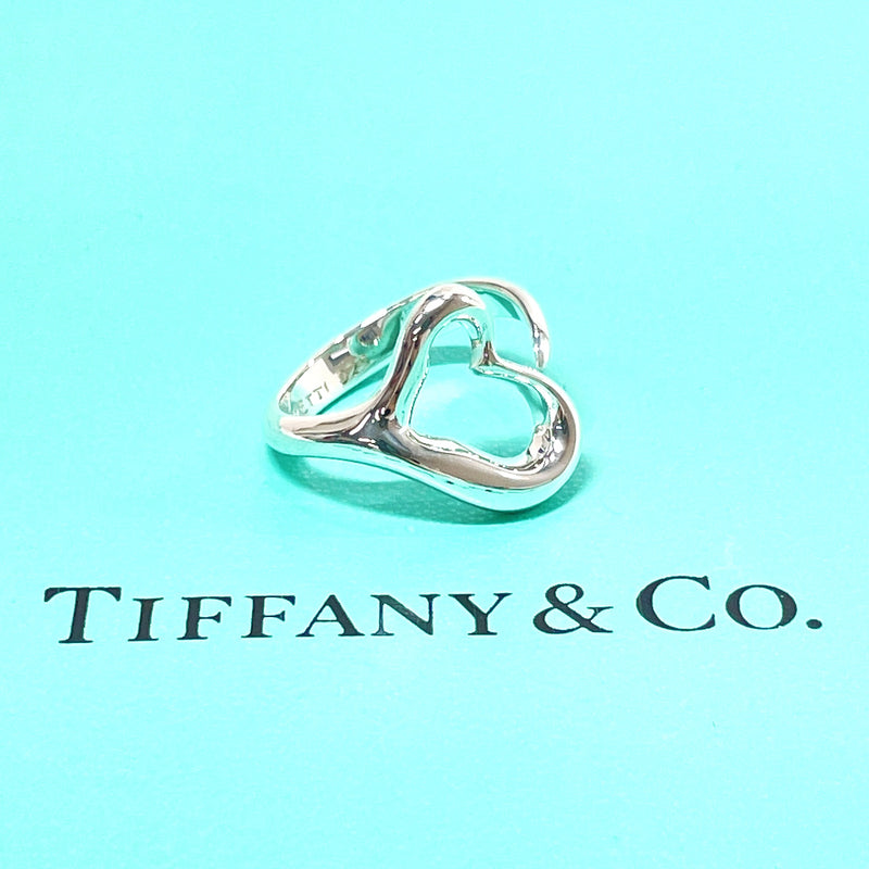 TIFFANY&Co. Ring Open heart Elsa Peretti Silver925 #8(JP Size) Silver Women Used