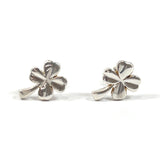 CHANEL earring Clover four leaves Silver925 Silver Women Used