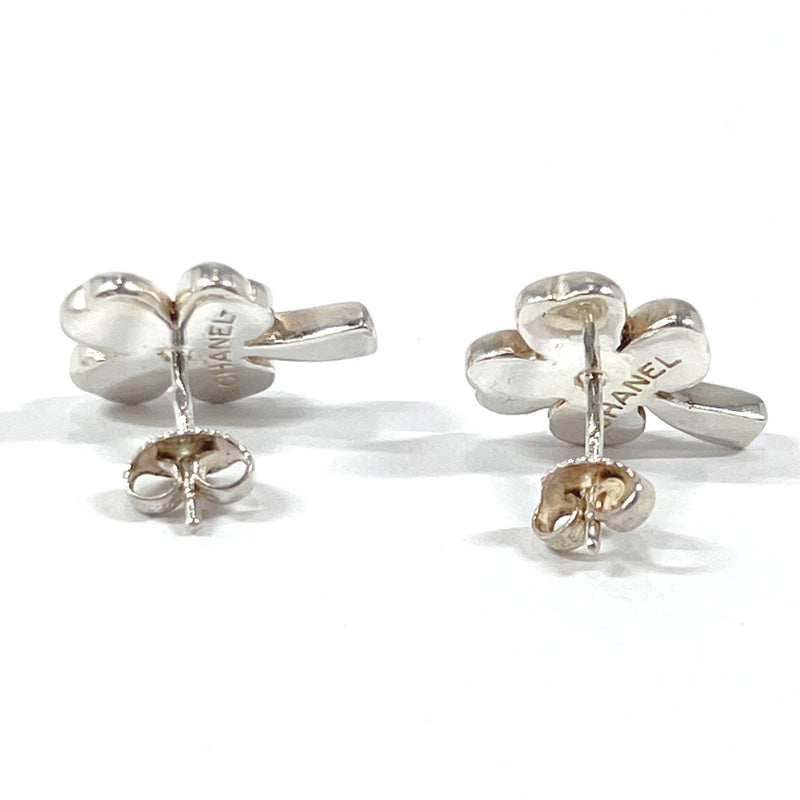 CHANEL earring Clover four leaves Silver925 Silver Women Used