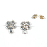 CHANEL earring Clover four leaves Silver925 Silver Women Used