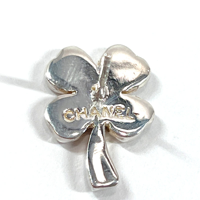 CHANEL earring Clover four leaves Silver925 Silver Women Second hand