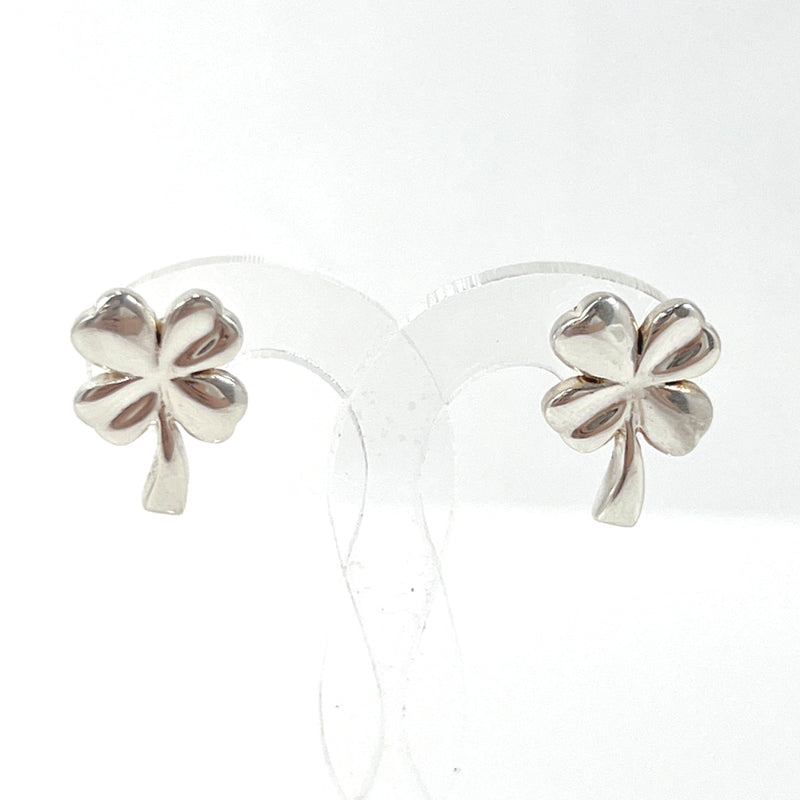 CHANEL earring Clover four leaves Silver925 Silver Women Used