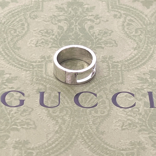 GUCCI Ring Branded Cutout G Silver925 #13(JP Size) Silver unisex Used