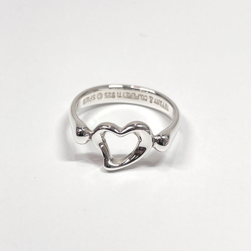 TIFFANY&Co. Ring Open heart Elsa Peretti Silver925 #9(JP Size) Silver Women Used