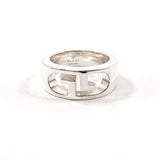 GUCCI Ring Double G logo Silver925 #US 5 3/4 Silver unisex Second hand