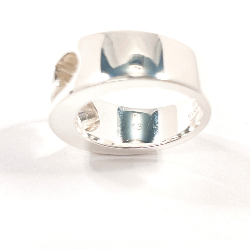 GUCCI Ring Double G logo Silver925 #US 5 3/4 Silver unisex Second