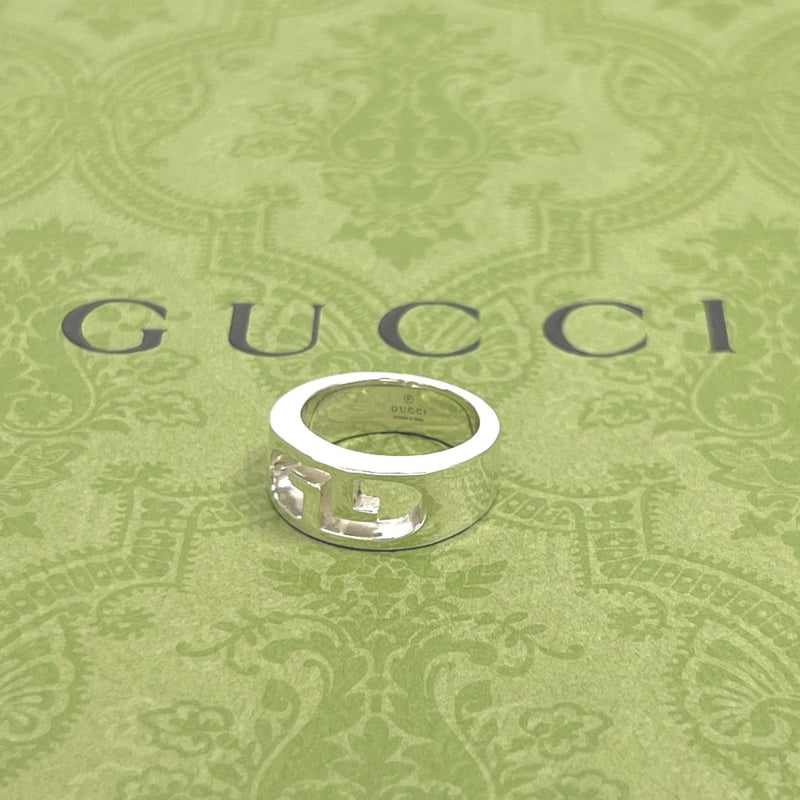 GUCCI Ring GG logo Silver925 #11(JP Size) Silver unisex Used