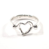 TIFFANY&Co. Ring Open heart Elsa Peretti Silver925 #9.5(JP Size) Silver Women Used