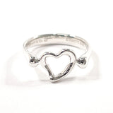 TIFFANY&Co. Ring Open heart Elsa Peretti Silver925 #US 5 Silver Women Second hand