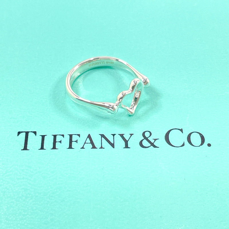 TIFFANY&Co. Ring Open heart Elsa Peretti Silver925 #9.5(JP Size) Silver Women Used