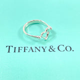 TIFFANY & CO. Ring Open heart Elsa Peretti Sterling Silver 925 US Size 5.25 Women