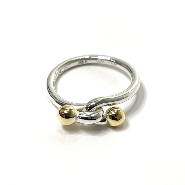 TIFFANY&Co. Ring Love knot Silver925/K18 yellow gold #9(JP Size) Silver Women Used