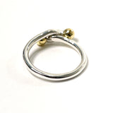 TIFFANY&Co. Ring Love knot Silver925/K18 yellow gold #9(JP Size) Silver Women Used