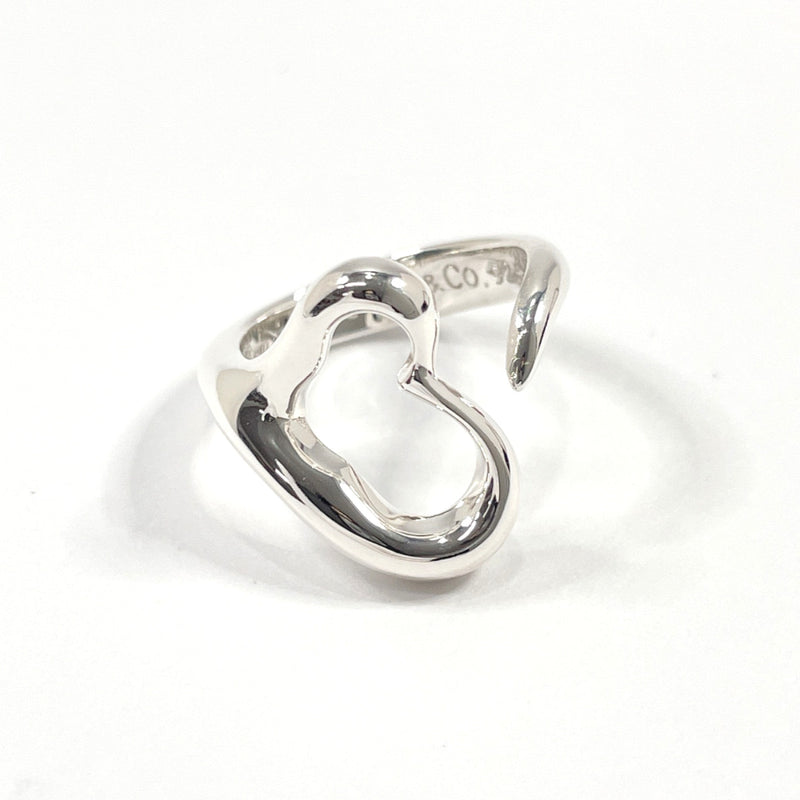 TIFFANY&Co. Ring Open heart Elsa Peretti Silver925 #8(JP Size) Silver Women Used