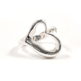 TIFFANY&Co. Ring Open heart Elsa Peretti Silver925 #US 5 1/4 Silver Women Second hand