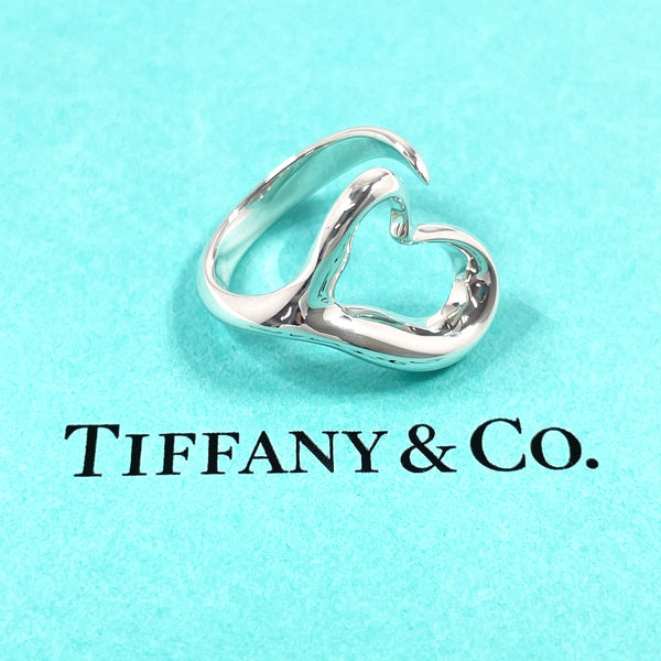 TIFFANY&Co. Ring Open heart Elsa Peretti Silver925 #US 5 1/4 Silver Women Second hand