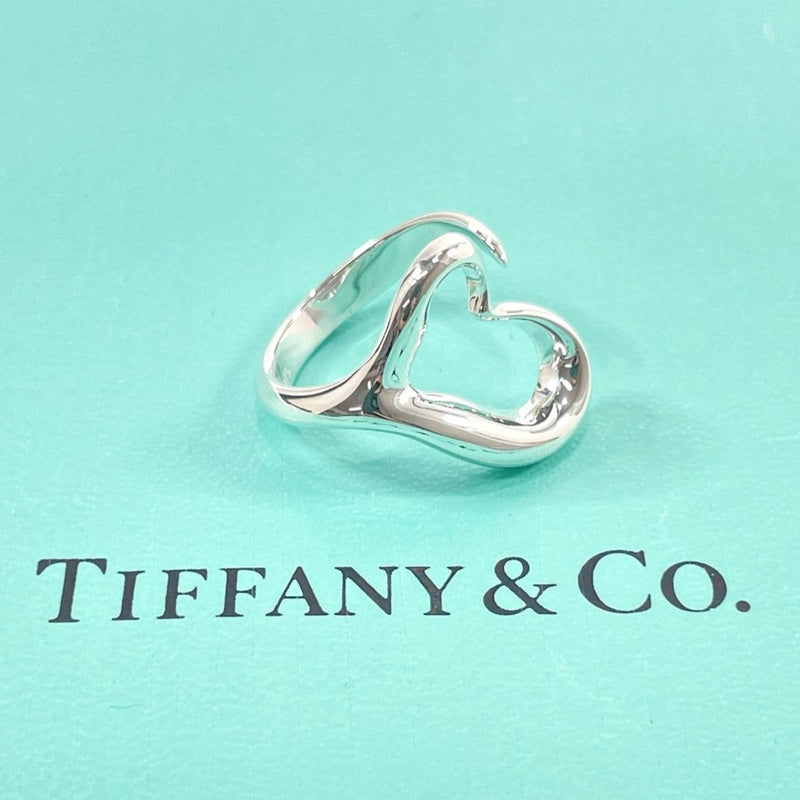 TIFFANY&Co. Ring Open heart Elsa Peretti Silver925 #10(JP Size) Silver Women Used