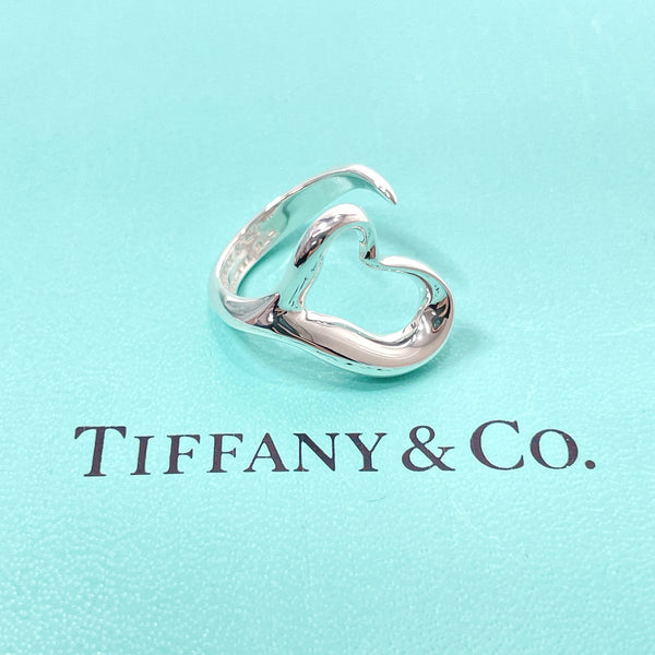 TIFFANY&Co. Ring Open heart Elsa Peretti Silver925 #11(JP Size) Silver Women Used