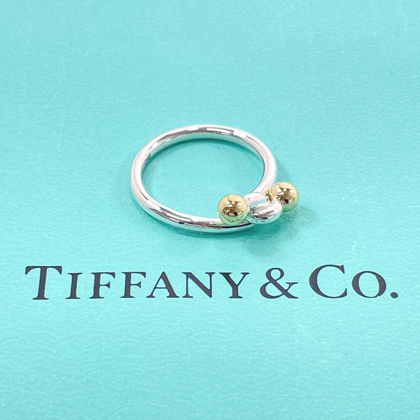 TIFFANY&Co. Ring Love knot Silver925/K18 Gold #10(JP Size) Silver Silver Women Used