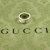 GUCCI Ring Branded Cutout G Silver925 #8.5(JP Size) Silver Women Used