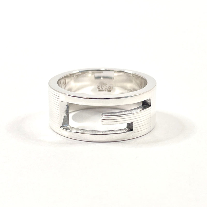 GUCCI Ring Branded Cutout G Silver925 #9.5(JP Size) Silver Women Used