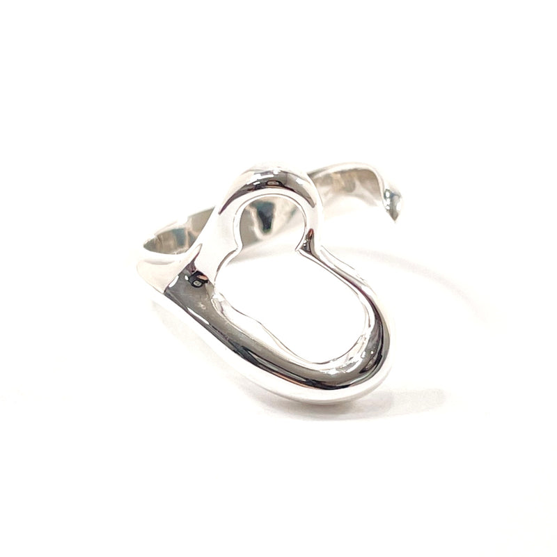 TIFFANY&Co. Ring Open heart Elsa Peretti Silver925 #US 4 3/4 Silver Women Second hand