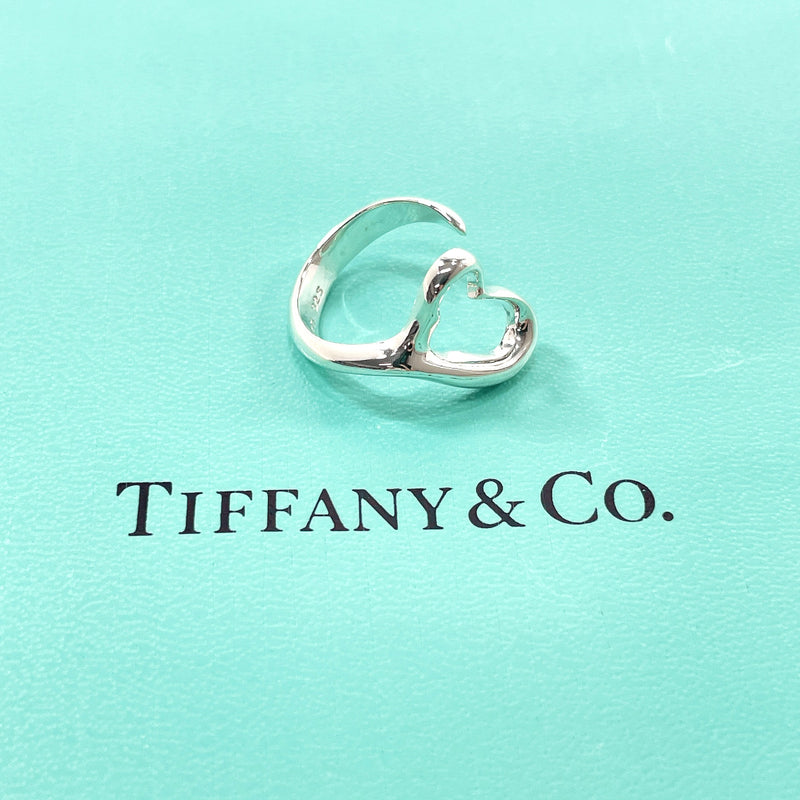 TIFFANY&Co. Ring Open heart Elsa Peretti Silver925 #US 4 3/4 Silver Women Second hand