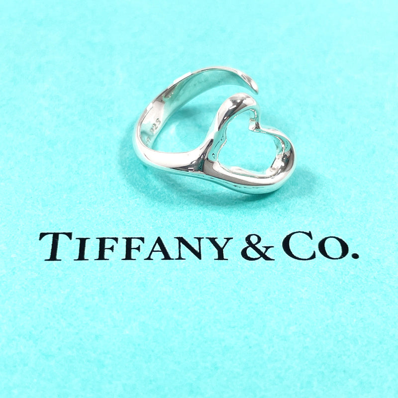 TIFFANY&Co. Ring Open heart Elsa Peretti Silver925 #US 4 3/4 Silver Women Second hand