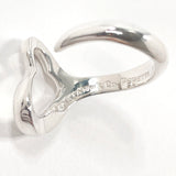 TIFFANY&Co. Ring Open heart Elsa Peretti Silver925 #US 4 3/4 Silver Women Second hand