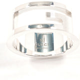 GUCCI Ring Branded Cutout G Sterling Silver 925 US Size 5 Women Accessory
