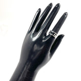 GUCCI Ring Branded Cutout G Sterling Silver 925 US Size 5 Women Accessory