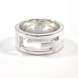 GUCCI Ring Branded Cutout G Silver925 #US 4 3/4 Silver Women Second hand