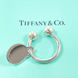 TIFFANY&Co. key ring Round tags Silver925 Silver unisex Second hand