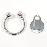 TIFFANY&Co. key ring Round tags Silver925 Silver unisex Second hand