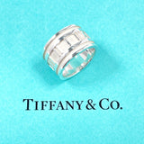 TIFFANY & CO. Ring Atlas Wide ring Sterling Silver 925 US Size 5 Women vintage