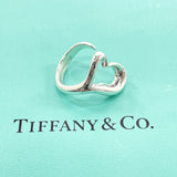 TIFFANY&Co. Ring Open heart Elsa Peretti Silver925 #12(JP Size) Silver Women Used