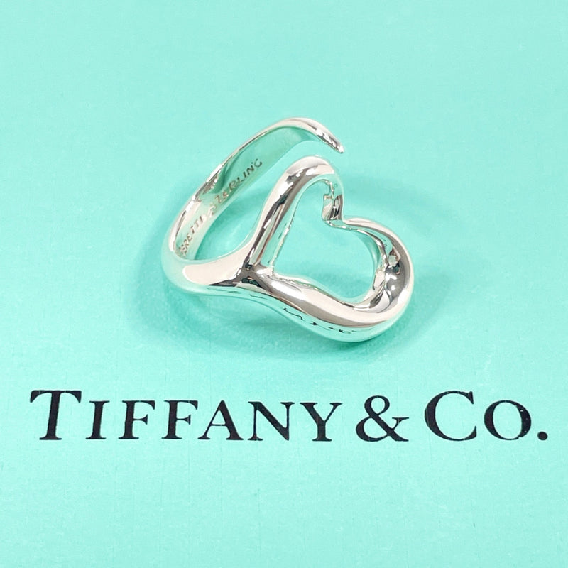 TIFFANY&Co. Ring Open heart Elsa Peretti Sterling Silver #US 4 1/2 Silver Women Second hand