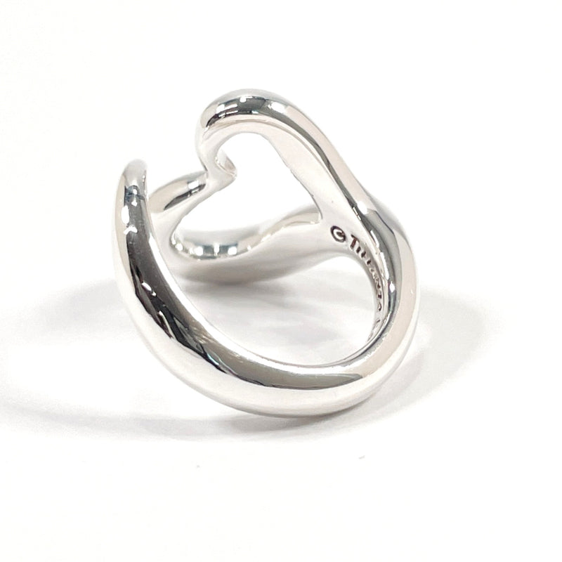 TIFFANY&Co. Ring Open heart Elsa Peretti Sterling Silver #US 4 1/2 Silver Women Second hand