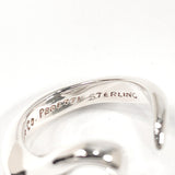 TIFFANY&Co. Ring Open heart Elsa Peretti Sterling Silver #8(JP Size) Silver Women Used