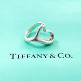 TIFFANY&Co. Ring Open heart Elsa Peretti Silver925 #11(JP Size) Silver Women Used