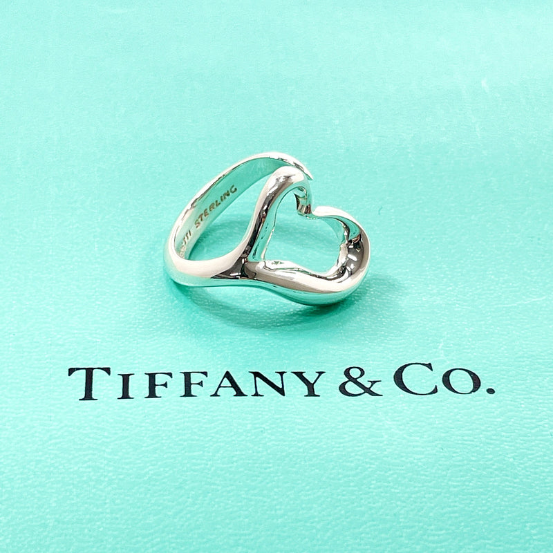 TIFFANY&Co. Ring Open heart Elsa Peretti Silver925 #US 5 1/2 Silver Women Second hand