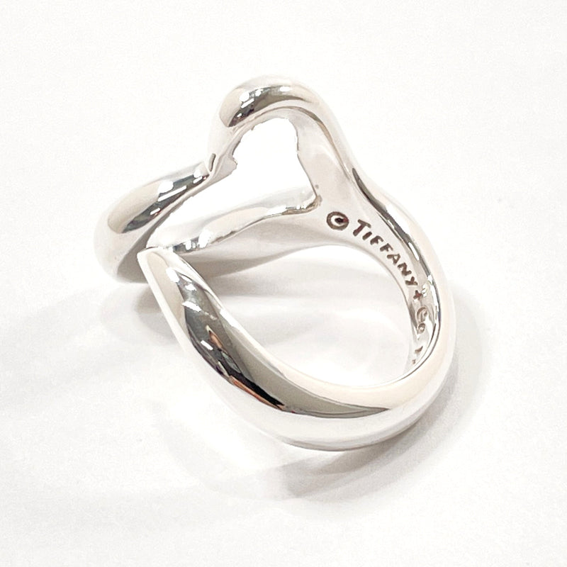 TIFFANY&Co. Ring Open heart Elsa Peretti Silver925 #US 5 1/2 Silver Women Second hand