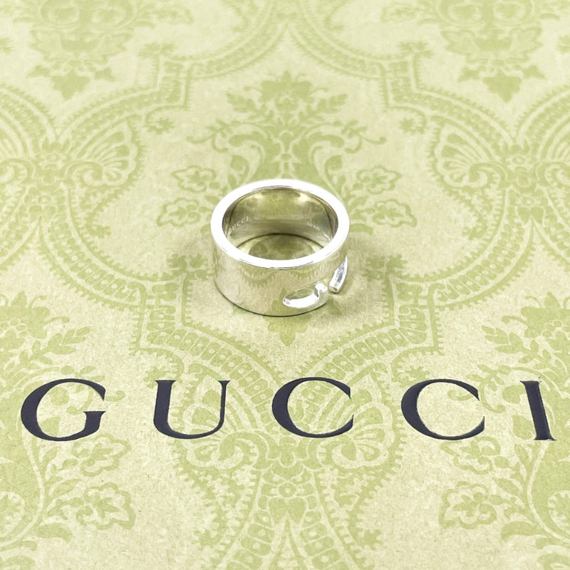 GUCCI Ring Cutout G Silver925 #US 6 Silver unisex Second hand