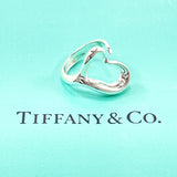 TIFFANY&Co. Ring Open heart Elsa Peretti Silver925 #9(JP Size) Silver Women Used