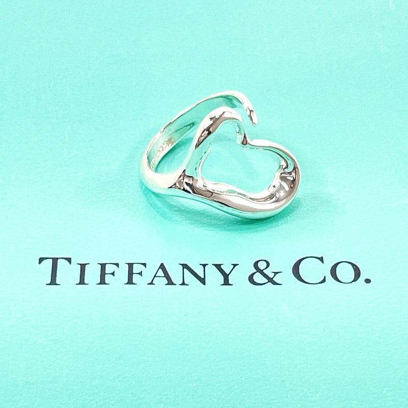 TIFFANY&Co. Ring Open heart Elsa Peretti Silver925 #9(JP Size) Silver Women Used