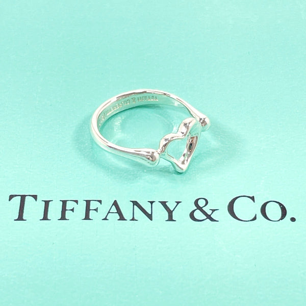 TIFFANY&Co. Ring Open heart Elsa Peretti Silver925 #8.5(JP Size) Silver Women Used