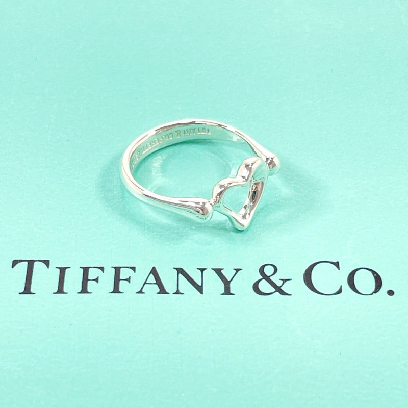 TIFFANY&Co. Ring Open heart Elsa Peretti Silver925 #US 4 3/4 Silver Women Second hand