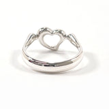 TIFFANY&Co. Ring Open heart Elsa Peretti Silver925 #US 4 3/4 Silver Women Second hand