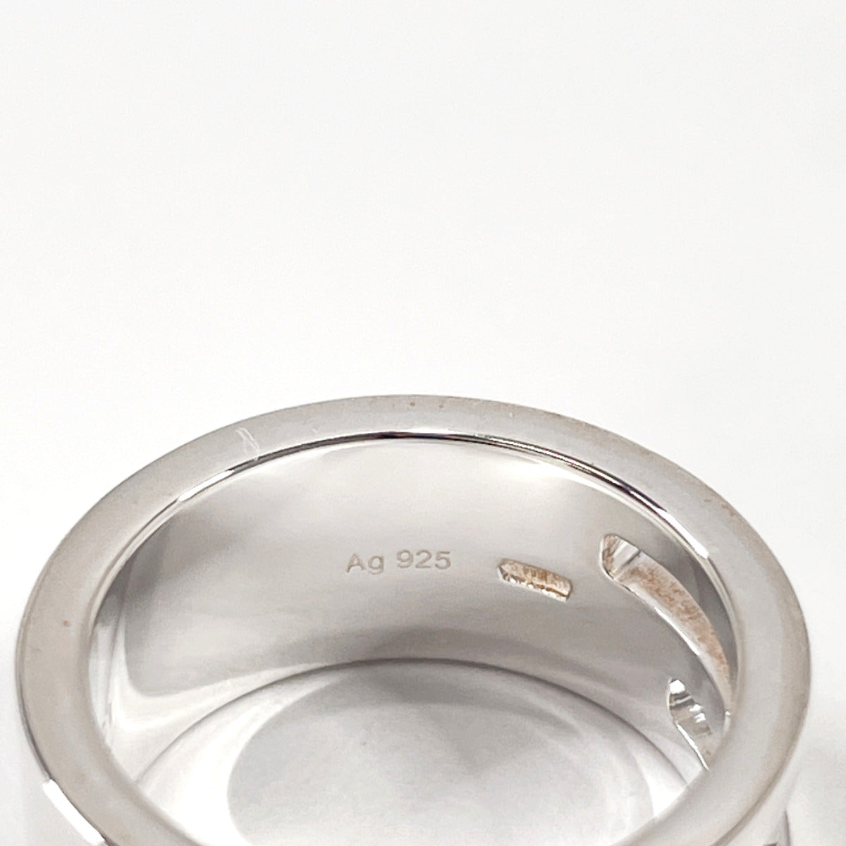 GUCCI Ring Branded Cutout G Silver925 #US 4 1/4 Silver Women